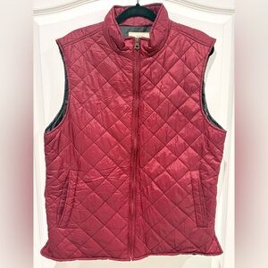 Men's Red Quilted Puffer Vest